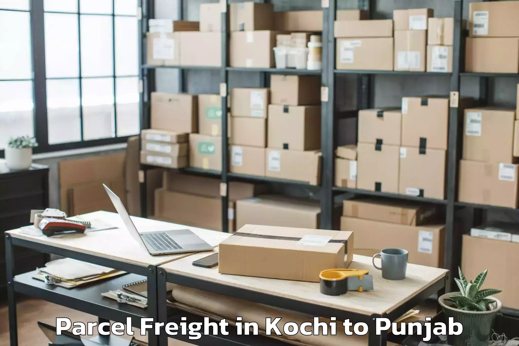 Efficient Kochi to Khanna Parcel Freight